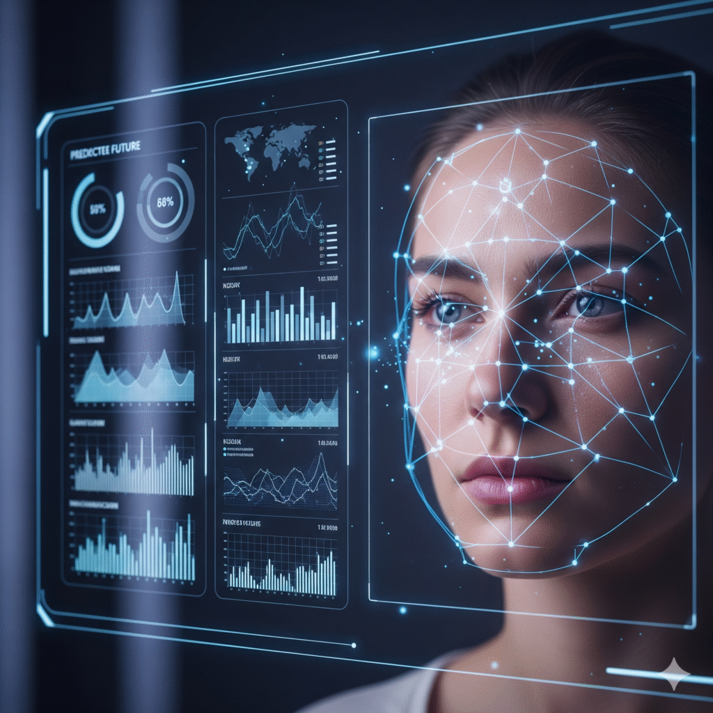 AI predictions on future facial trends”