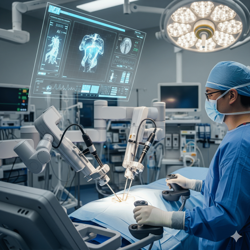 “AI robotic assistance in plastic surgery for precision”