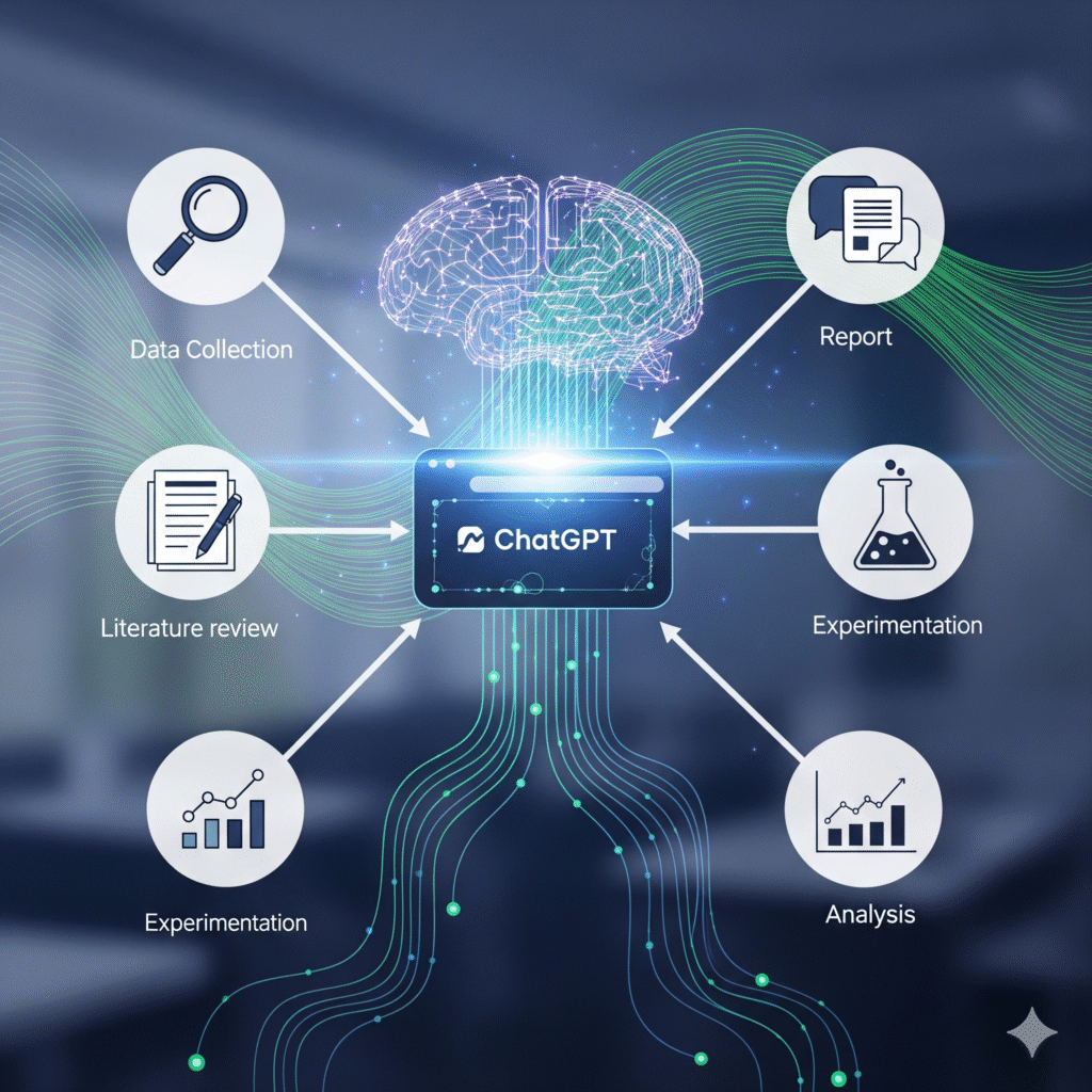 ChatGPT summarizing research papers